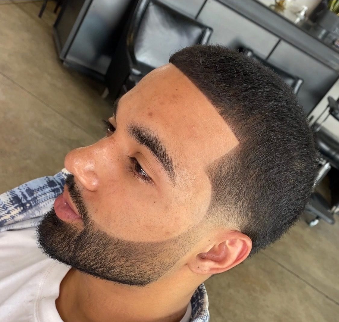 Low taper with crispy lineup and beard trim