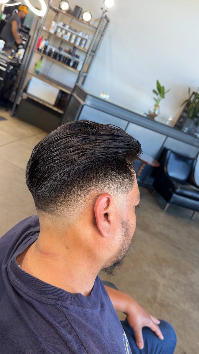 Brush back with mid drop taper