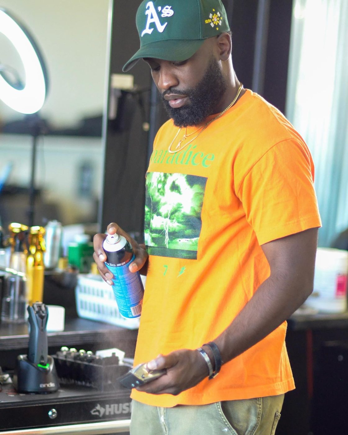 Leondre at his station